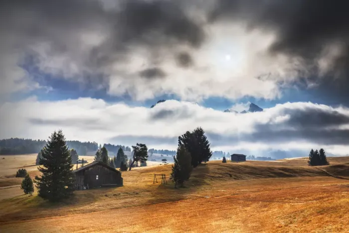 Framed Print : The plateau of Seiser Alm during autumn, Seiser Alm, Dolomites, province of Bolzano Framed Print : The plateau of Seiser Alm during autumn, Seiser Alm, Dolomites, province of Bolzano