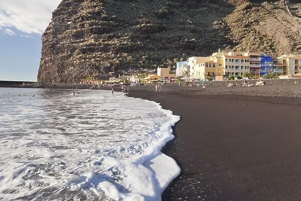 Playa del Puerto Beach of Puerto de Tazacorte, La Palma, Canary Islands, Spain, Atlantic