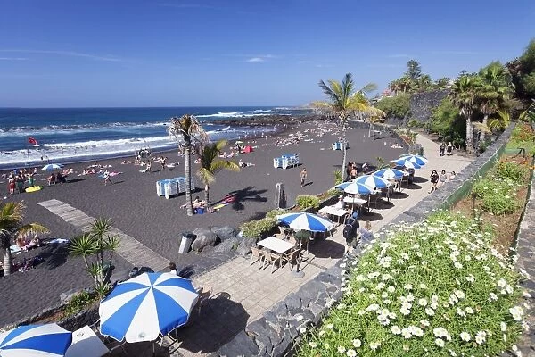 Playa Jardin Beach, Puerto de la Cruz, Tenerife, Canary Islands, Spain, Atlantic, Europe