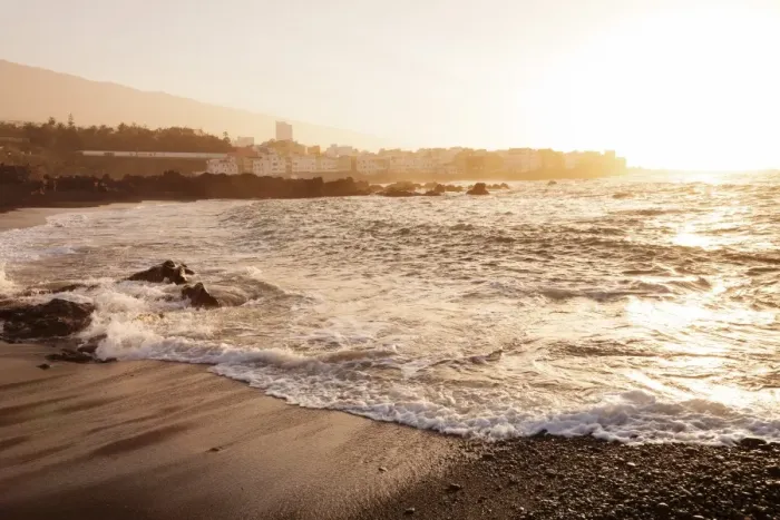 Framed Print : Playa Jardin Beach, Punta Brava at sunset, Puerto de la Cruz, Tenerife, Canary Islands Framed Print : Playa Jardin Beach, Punta Brava at sunset, Puerto de la Cruz, Tenerife, Canary Islands