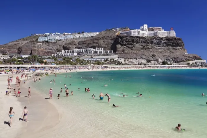 Framed Print : Playa de los Amadores, Gran Canaria, Canary Islands, Spain, Atlantic, Europe Framed Print : Playa de los Amadores, Gran Canaria, Canary Islands, Spain, Atlantic, Europe