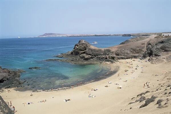 Playa de Papagayo, Lanzarote, Canary Islands, Spain, Atlantic, Europe