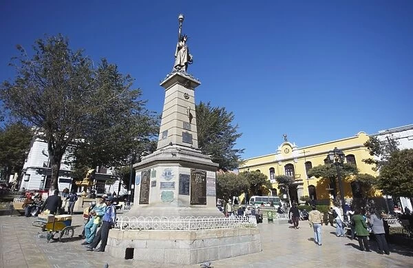 Plaza 10 de Noviembre, Potosi, UNESCO World Heritage Site, Bolivia, South America