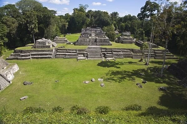Plaza A, Structure A6 (Temple of the Wooden Lintel), one of the oldest buildings in Caracol