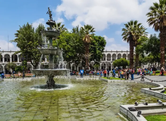 Framed Print : Plaza de Armas, Arequipa, Peru, South America Framed Print : Plaza de Armas, Arequipa, Peru, South America