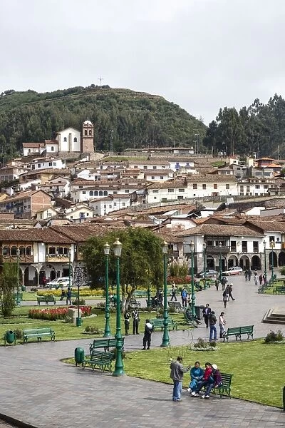 Plaza de Armas, Cuzco, UNESCO World Heritage Site, Peru, South America