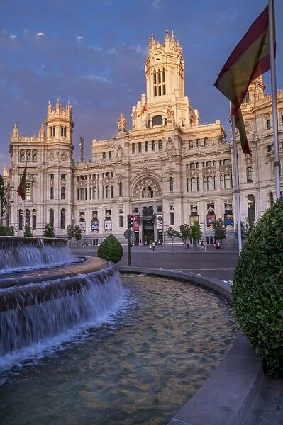 Plaza de Cibeles Palace (Palacio de Comunicaciones), Plaza de Cibeles, Madrid, Spain