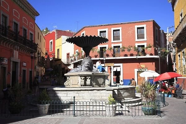 Plaza del Baratillo, Guanajuato, UNESCO World Heritage Site, Guanajuato State