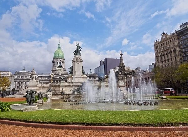 Plaza del Congreso, view of the Palace of the Argentine National Congress, City of Buenos Aires