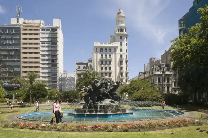 Framed Print : Plaza Fabini, Montevideo, Uruguay, South America Framed Print : Plaza Fabini, Montevideo, Uruguay, South America