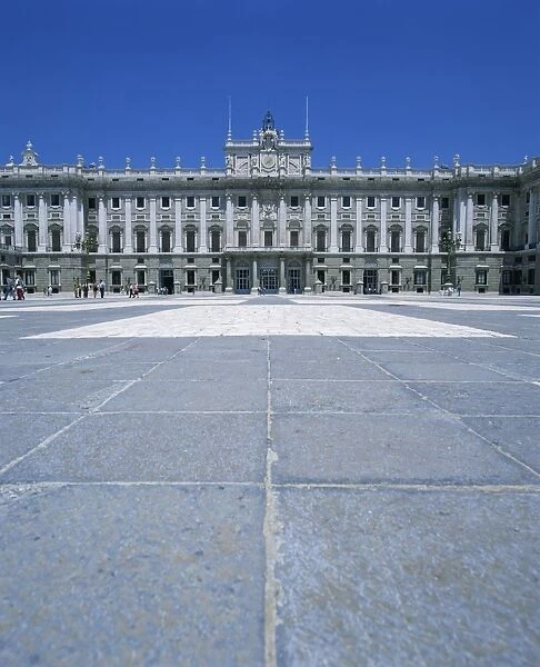 The Plaza de la Armeria in the Palacio Real built between