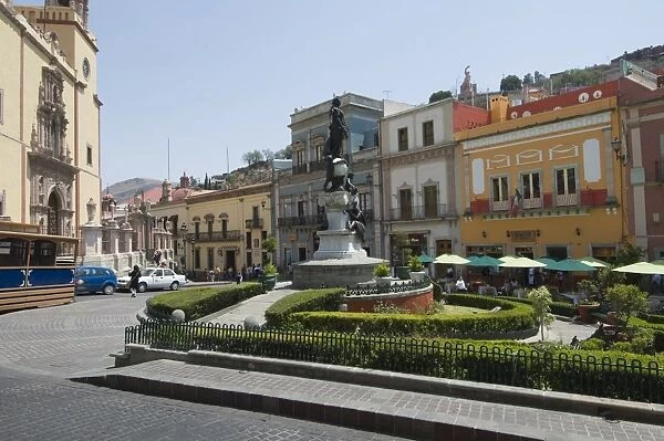 Plaza de la Paz in Guanajuato, a UNESCO World Heritage Site, Guanajuato
