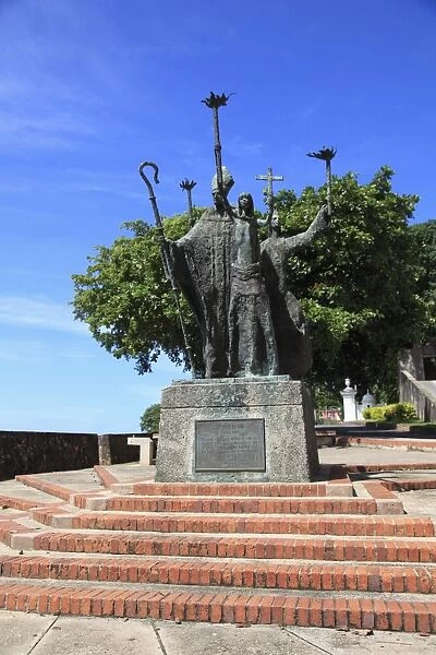 Plaza de La Rogativa, Old San Juan, San Juan, Puerto Rico, West Indies, Caribbean, United States of America, Central America