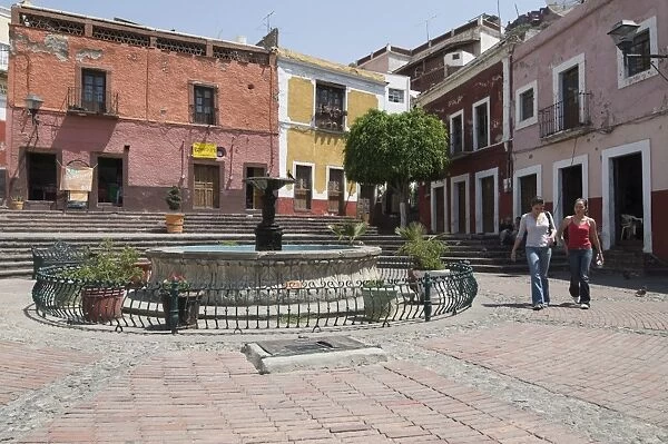 Plaza de los Angeles in Guanajuato, a UNESCO World Heritage Site, Guanajuato State