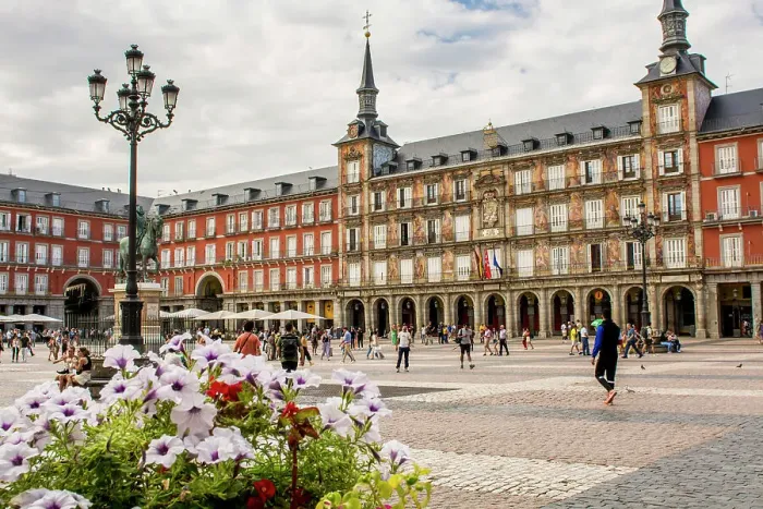 Framed Print : Plaza Mayor and Casa de la Panaderia, Madrid, Spain, Europe Framed Print : Plaza Mayor and Casa de la Panaderia, Madrid, Spain, Europe
