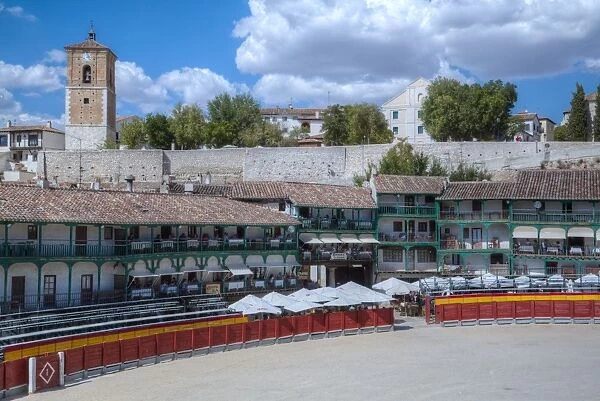 Plaza Mayor with converted Bullring, Chinchon, Spain, Europe