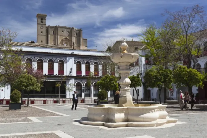 Framed Print : Plaza Mayor and La Colegiata, Osuna, Andalucia, Spain, Europe Framed Print : Plaza Mayor and La Colegiata, Osuna, Andalucia, Spain, Europe