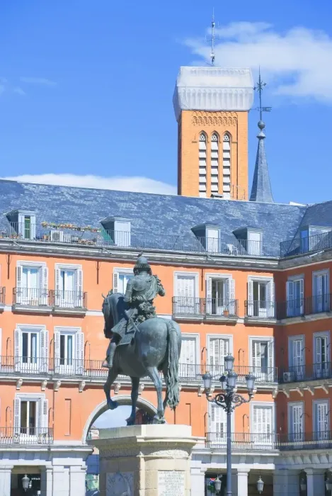 Framed Print : Plaza Mayor, Madrid, Spain, Europe Framed Print : Plaza Mayor, Madrid, Spain, Europe