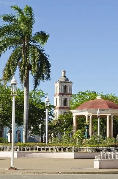 Plaza Mayor in Remedios, Cuba, West Indies, Central America