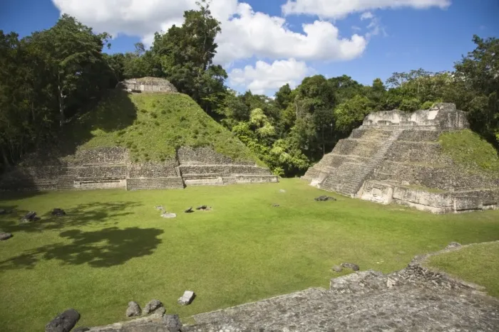 Framed Print : Plaza A Temple, Mayan ruins, Caracol, Belize, Central America Framed Print : Plaza A Temple, Mayan ruins, Caracol, Belize, Central America