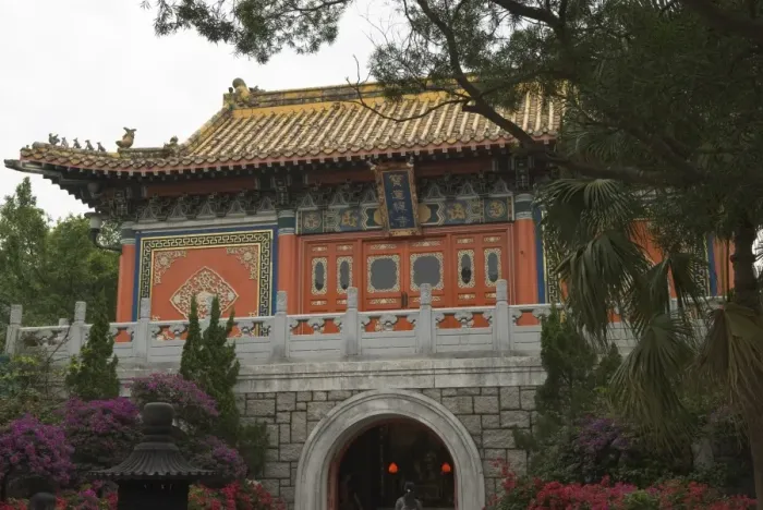 Framed Print : Po Lin Monastery, Lantau Island, Hong Kong, China, Asia