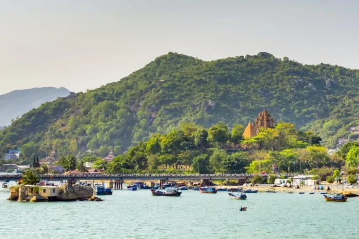 Framed Print : Po Nagar temple Cham towers and Cai River, Nha Trang, Khanh Hoa Province, Vietnam Framed Print : Po Nagar temple Cham towers and Cai River, Nha Trang, Khanh Hoa Province, Vietnam