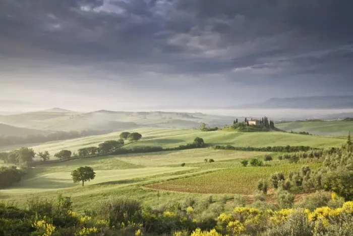 Framed Print : Podere Belvedere at sunrise, San Quirico d Orcia, Val d Orcia, UNESCO World Heritage Site, Tuscany, Italy, Europe Framed Print : Podere Belvedere at sunrise, San Quirico d Orcia, Val d Orcia, UNESCO World Heritage Site, Tuscany, Italy, Europe