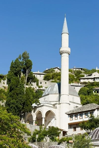 Podgrad mosque, Pocitelj, Capljina municipality, Bosnia and Herzegovina, Europe