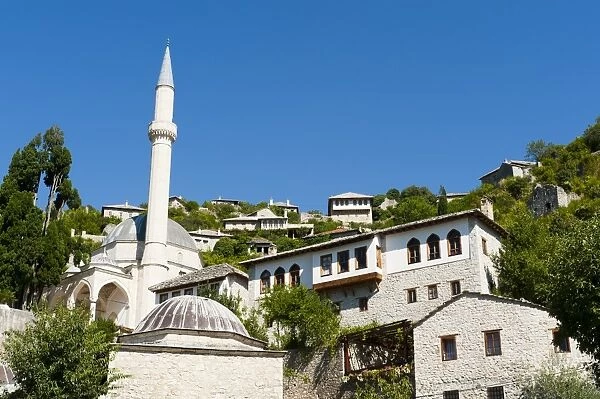 Podgrad mosque, Pocitelj, Capljina municipality, Bosnia and Herzegovina, Europe