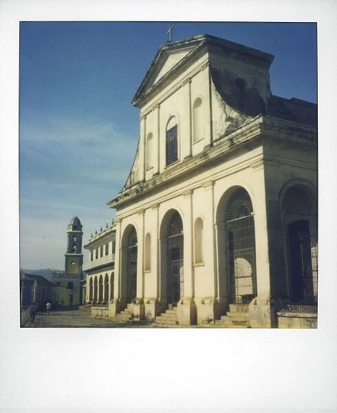 Polaroid of Iglesia de la Santisima, Plaza Mayor, Trinidad, UNESCO World Heritage Site