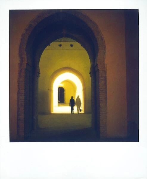 Polaroid image taken in Granaries of Moulay Ismail