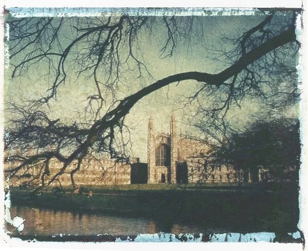 Polaroid Image Transfer of Chapel of Kings College, Cambridge University
