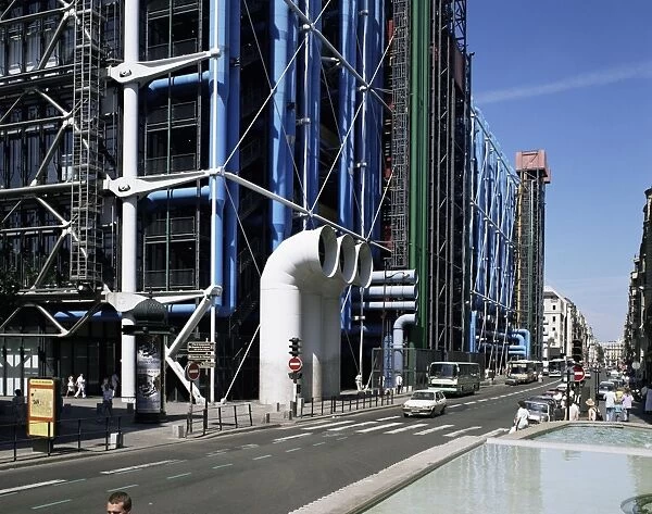 The Pompidou Centre, Beaubourg, Paris, France, Europe
