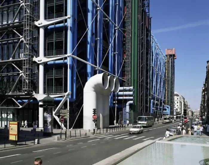 Framed Print : The Pompidou Centre, Beaubourg, Paris, France, Europe