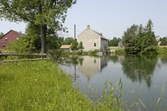 Framed Print : Mill pond, Upper Canada Village dating from the 1860s, Heritage Park, Morrisburg Framed Print : Mill pond, Upper Canada Village dating from the 1860s, Heritage Park, Morrisburg