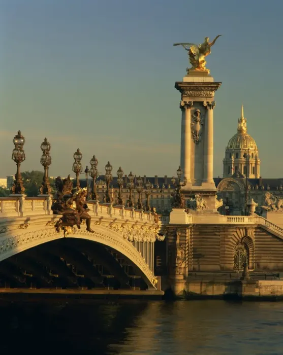 Framed Print : The Pont Alexandre III before the Grand Palais and the Petit Palais, Paris Framed Print : The Pont Alexandre III before the Grand Palais and the Petit Palais, Paris