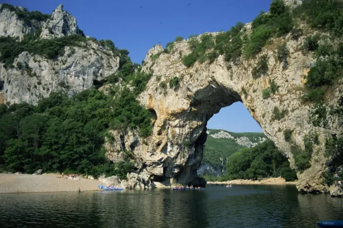 Framed Print : The Pont d Arc, a natural rock arch over the Ardeche River, in the Ardeche Gorges Framed Print : The Pont d Arc, a natural rock arch over the Ardeche River, in the Ardeche Gorges