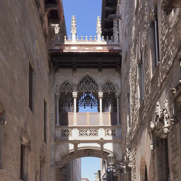 Framed Print : Pont del Bispe Bridge over Carrer del Bispe street, Palau de la Generalitat, Barri Gotic Framed Print : Pont del Bispe Bridge over Carrer del Bispe street, Palau de la Generalitat, Barri Gotic