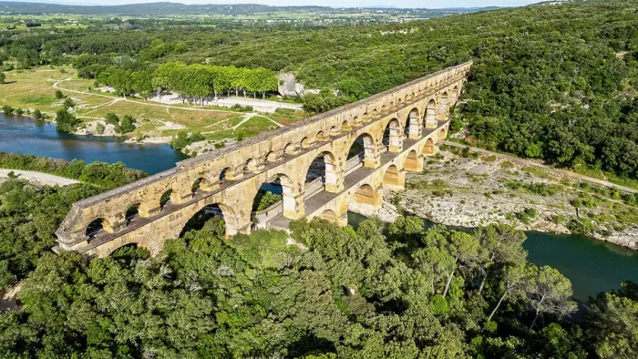 Framed Print : The Pont du Gard, a Roman aqueduct, UNESCO World Heritage Site, Vers-Pont-du-Guard, Occitanie, France, Europe Framed Print : The Pont du Gard, a Roman aqueduct, UNESCO World Heritage Site, Vers-Pont-du-Guard, Occitanie, France, Europe