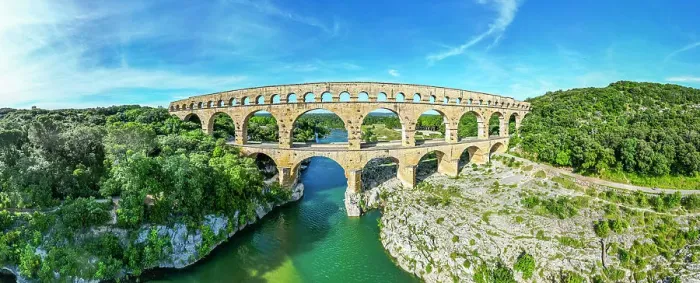Framed Print : The Pont du Gard, a Roman aqueduct, UNESCO World Heritage Site, Vers-Pont-du-Guard, Occitanie, France, Europe Framed Print : The Pont du Gard, a Roman aqueduct, UNESCO World Heritage Site, Vers-Pont-du-Guard, Occitanie, France, Europe