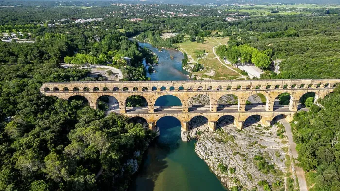 Framed Print : The Pont du Gard, a Roman aqueduct, UNESCO World Heritage Site, Vers-Pont-du-Guard, Occitanie, France, Europe Framed Print : The Pont du Gard, a Roman aqueduct, UNESCO World Heritage Site, Vers-Pont-du-Guard, Occitanie, France, Europe