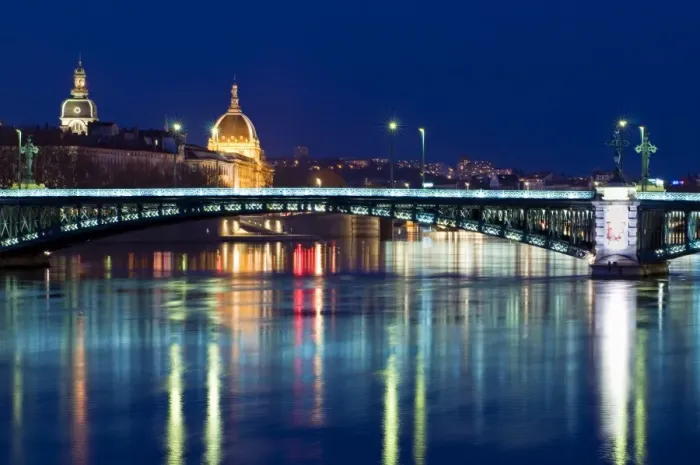 Framed Print : Pont de l Universite, River Rhone, Lyon, Rhone Valley, France, Europe Framed Print : Pont de l Universite, River Rhone, Lyon, Rhone Valley, France, Europe