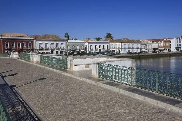 Ponta Romana (Roman Bridge) over River Gilao, Tavira, Algarve, Portugal, Europe