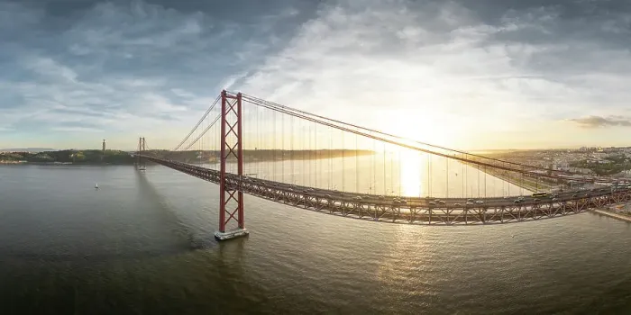 Framed Print : Ponte 25 de Abril Bridge over the Tagus River in Lisbon, Portugal, Europe Framed Print : Ponte 25 de Abril Bridge over the Tagus River in Lisbon, Portugal, Europe