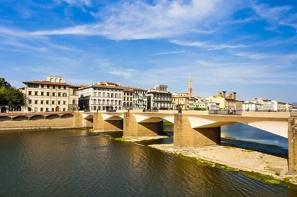 Ponte alla Carraia over the Arno River, Florence, UNESCO World Heritage Site, Tuscany, Italy, Europe