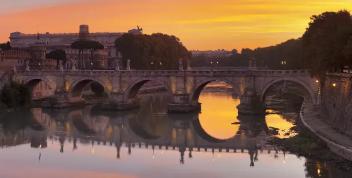 Framed Print : Ponte Sant Angelo Bridge at sunrise, Tiber River, Rome, Lazio, Italy, Europe Framed Print : Ponte Sant Angelo Bridge at sunrise, Tiber River, Rome, Lazio, Italy, Europe