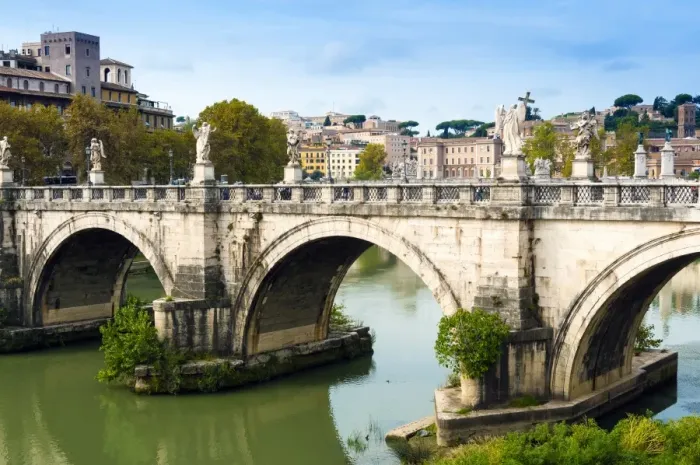 Framed Print : Ponte Sant Angelo, river Tiber, Unesco World Heritage Site, Rome, Latium, Italy, Europe Framed Print : Ponte Sant Angelo, river Tiber, Unesco World Heritage Site, Rome, Latium, Italy, Europe