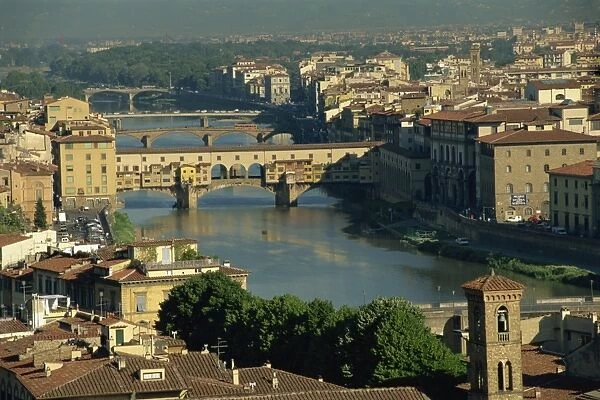 The Ponte Vecchio Bridge over the River Arno