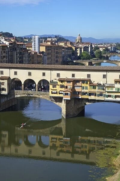 Ponte Vecchio and the River Arno, Florence, UNESCO World Heritage Site