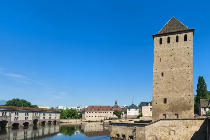 Framed Print : Ponts Couverts over Ill Canal, Strasbourg, Alsace, Bas-Rhin Department, France, Europe Framed Print : Ponts Couverts over Ill Canal, Strasbourg, Alsace, Bas-Rhin Department, France, Europe
